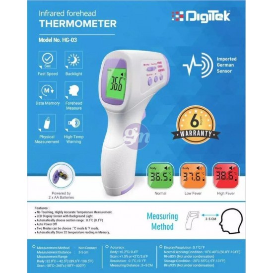 Digitek IR thermometer