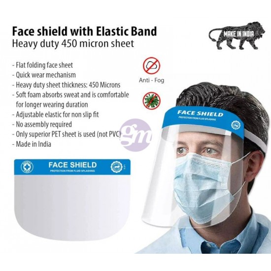 Face shield with Elastic Band