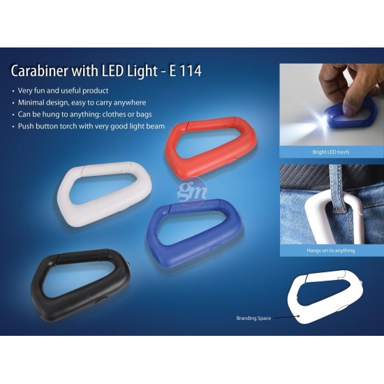 Carabiner with LED Light