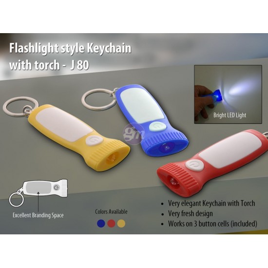 Flashlight style keychain...