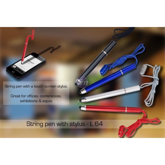String pen with stylus