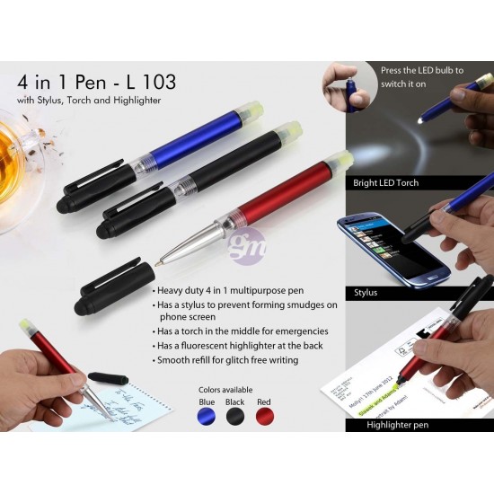 4 in 1 pen with Stylus,...