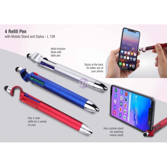 4 refill pen with mobile...