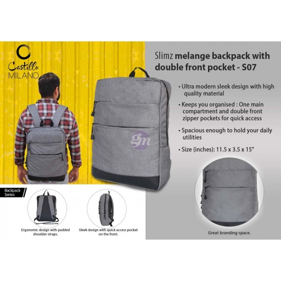 Slimz gray backpack with...