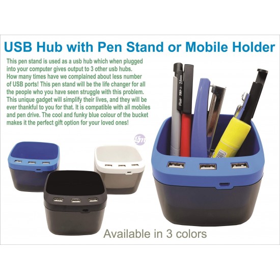 USB Hub with Pen Stand