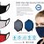 KN95 style high density cloth mask