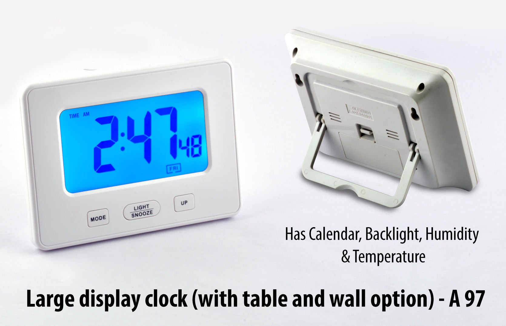 Large display clock (with table and wall option)