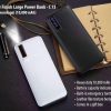 Leather Finish Large Power Bank with Torch