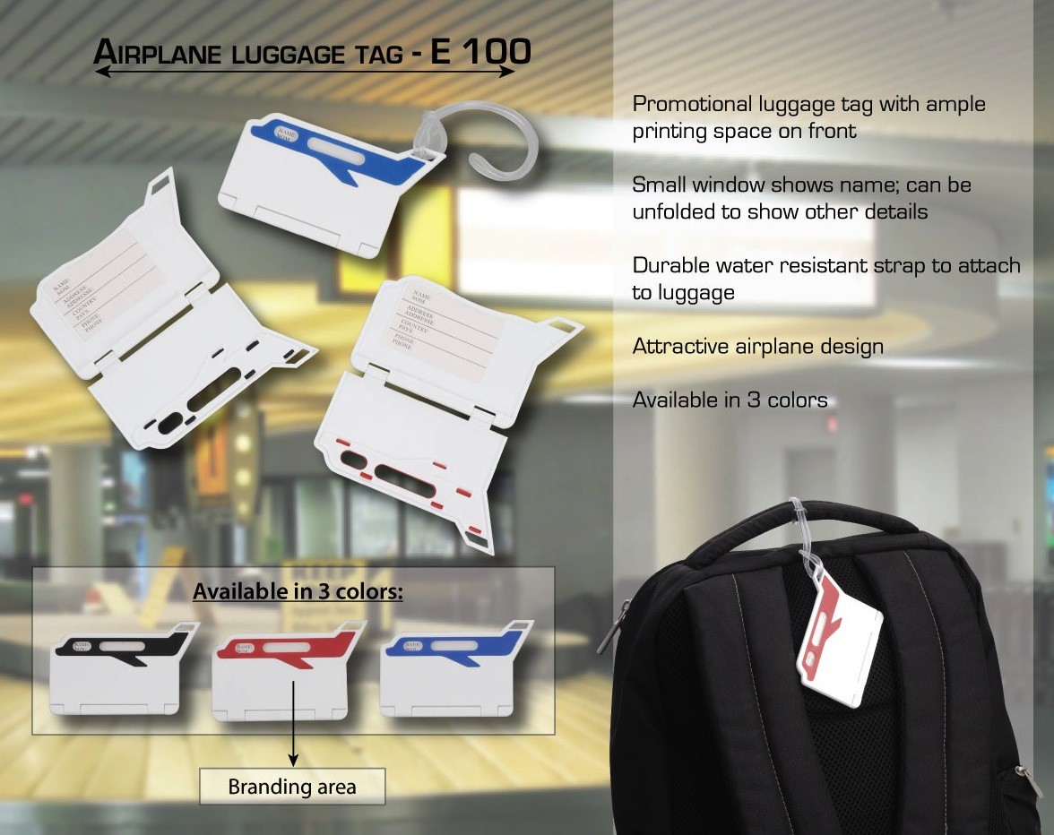 Airplane Luggage Tag