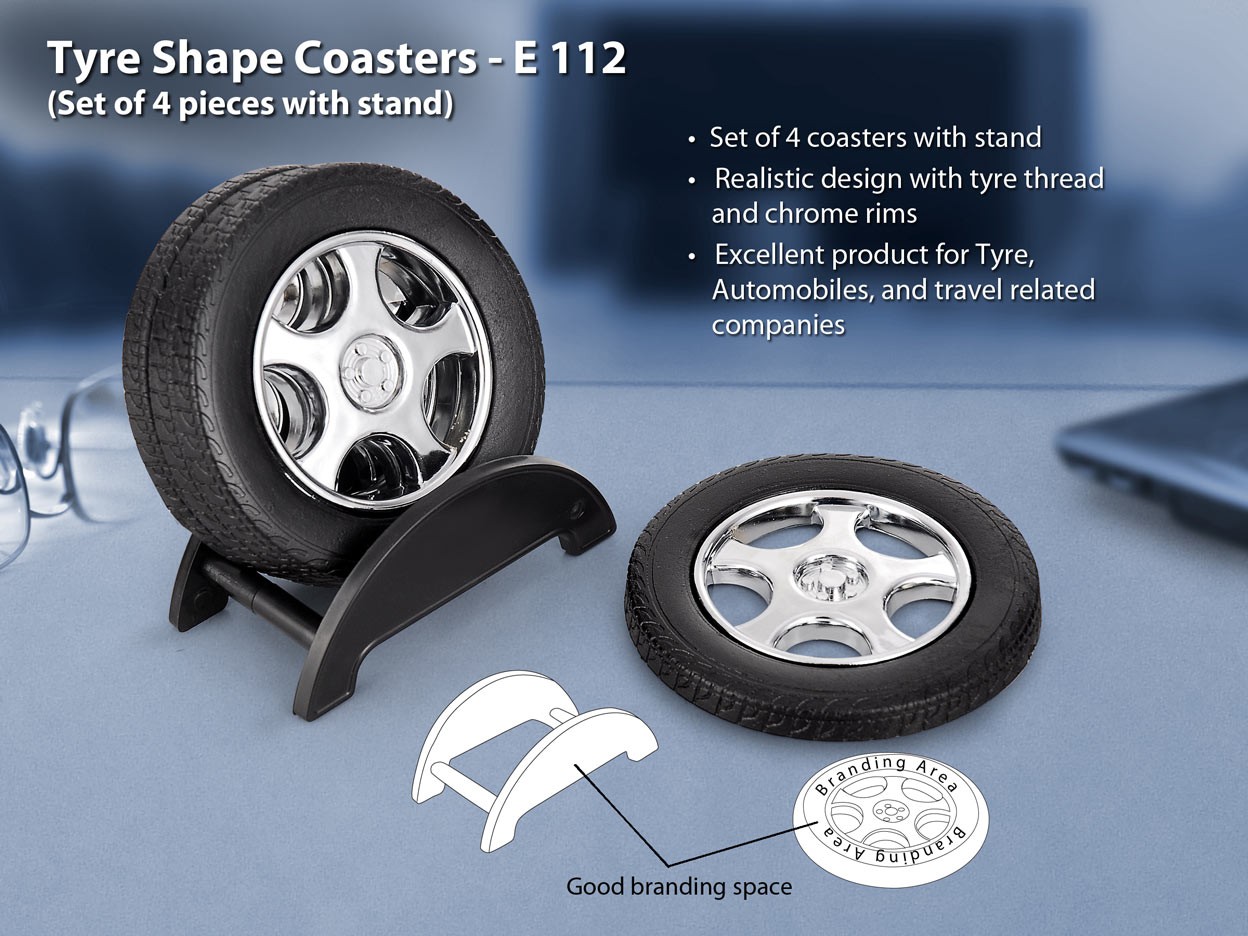 Tyre Shape Coaster Set