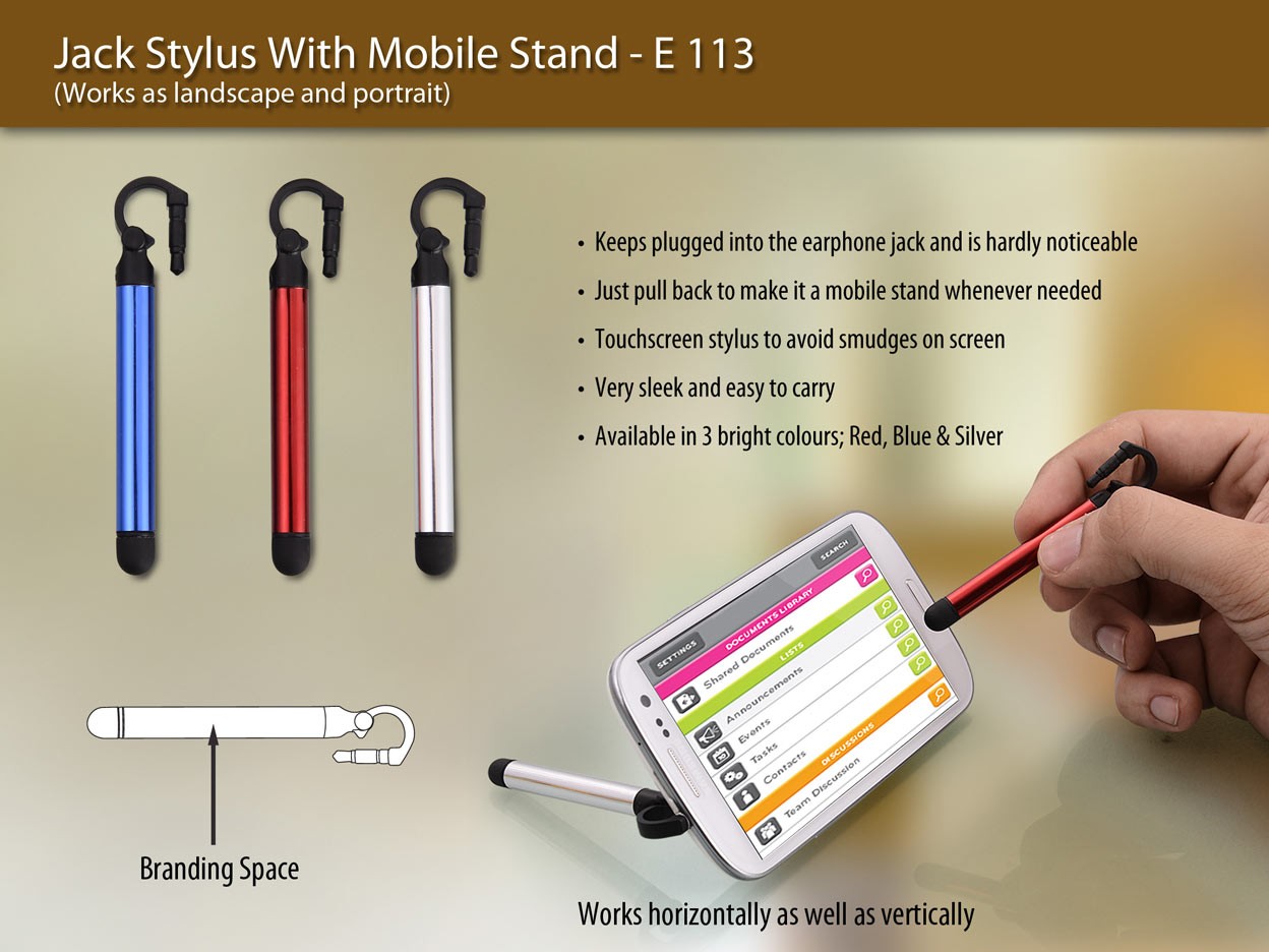 Jack Stylus with Mobile Stand