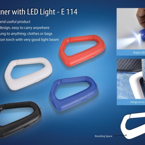 Carabiner with LED Light