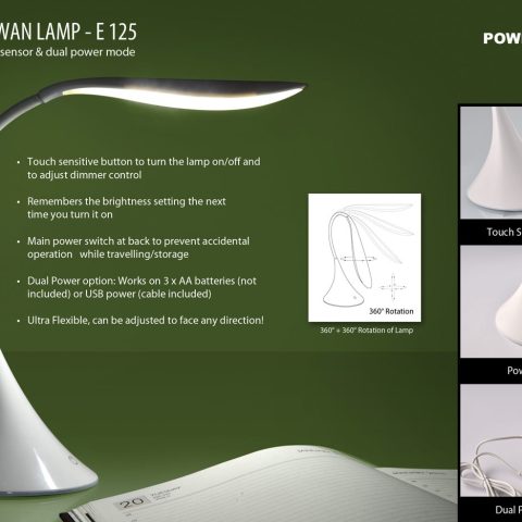 Power Plus Flexi Swan Lamp