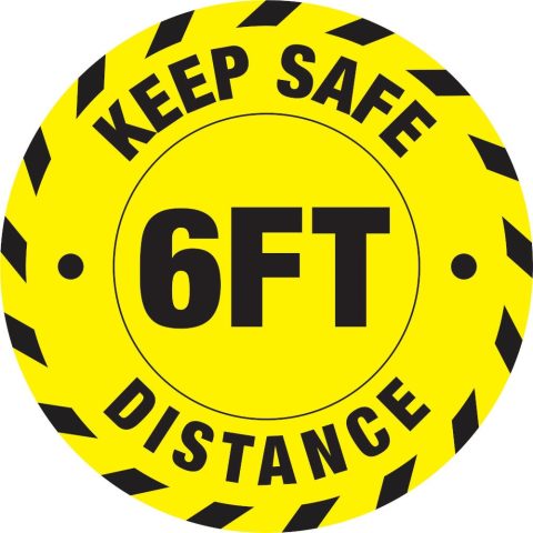 Floor Stickers - Distance 6 Ft (Y)