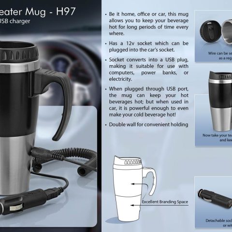 Car heater mug