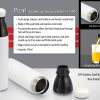 Pearl Double cap Vacuum bottle in powder coated finish