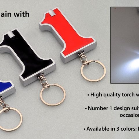 No. 1 keychain with torch