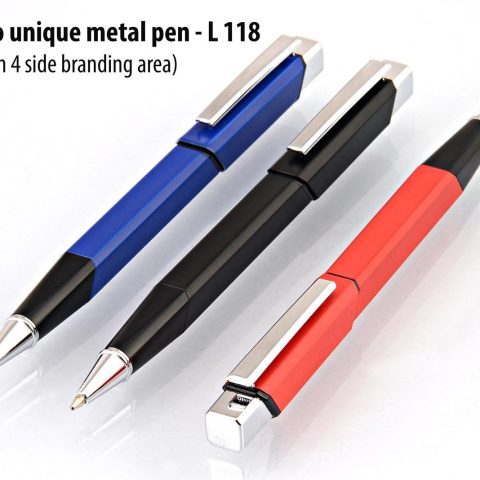 Duo unique metal pen