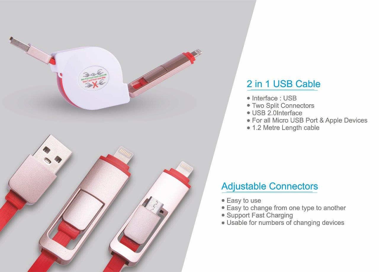 2 in 1 USB Cable