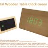 Digital Wooden Clock