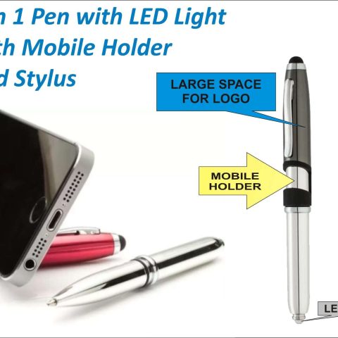 4 in 1 Pen with Stylus and Mobile Holder